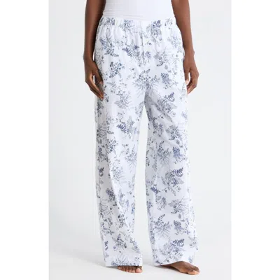 Nordstrom Rack Cotton Poplin Pants In Blue