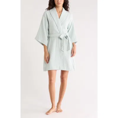 Nordstrom Rack Cotton Waffle Knit Robe In Blue