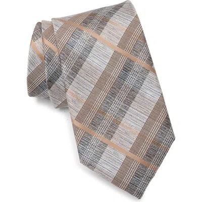 Nordstrom Rack Crawford Plaid Tie In Taupe