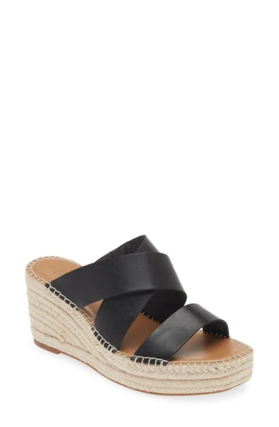 Nordstrom Rack Cressida Platform Wedge Espadrille Sandal In Black