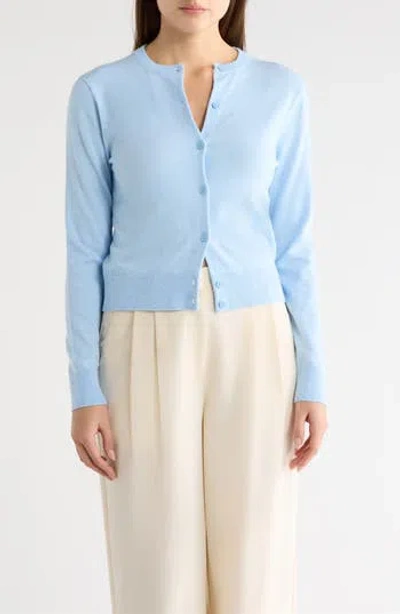 Nordstrom Rack Crewneck Cardigan In Blue