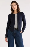 Nordstrom Rack Crewneck Cardigan In Gold