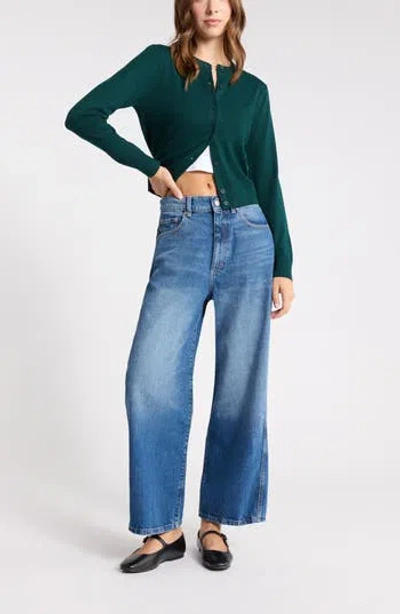Nordstrom Rack Crewneck Cardigan In Black