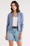 Nordstrom Rack Crewneck Crop Cardigan In Blue