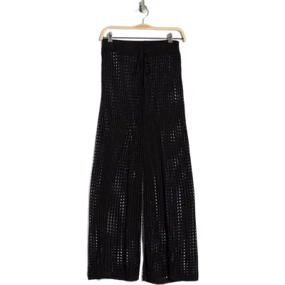 Nordstrom Rack Crochet Cover-up Pants In Black