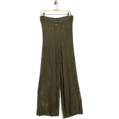 Nordstrom Rack Crochet Cover-up Pants In Green