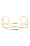 Nordstrom Rack Crossover Cuff Bracelet In Gold