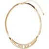 Nordstrom Rack Crystal Collar Necklace In Gold