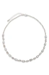 Nordstrom Rack Crystal Frontal Necklace In White