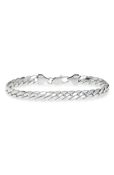 Nordstrom Rack Cuban Chain Bracelet In Silver