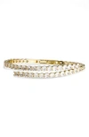 Nordstrom Rack Cubic Zirconia Bypass Bracelet In Gold