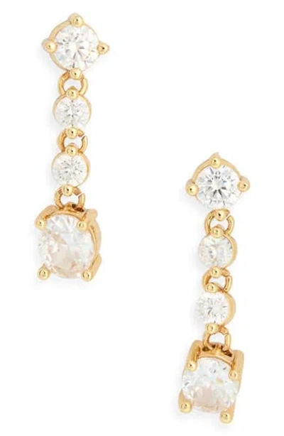 Nordstrom Rack Cubic Zirconia Drop Earrings In Gold