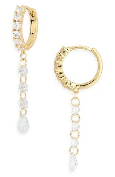 Nordstrom Rack Cubic Zirconia Drop Earrings In Gold