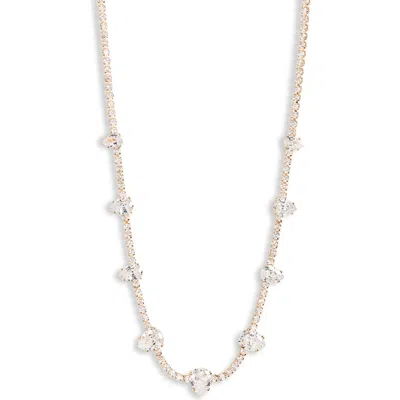 Nordstrom Rack Cubic Zirconia Pear Necklace In Gold