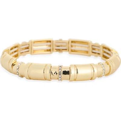 Nordstrom Rack Cubic Zirconia Rondelle Bracelet In Gold