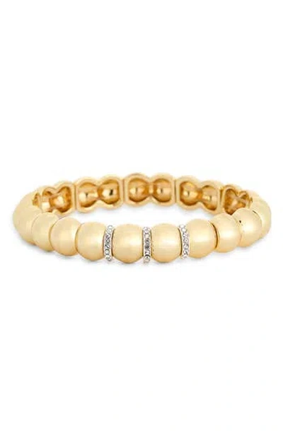 Nordstrom Rack Cubic Zirconia Stretch Bracelet In Gold