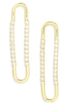 Nordstrom Rack Cz Chain Drop Earrings In Gold