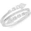 Nordstrom Rack Cz Coil Ring In Silver