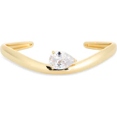 Nordstrom Rack Cz Cuff Bracelet In Gold