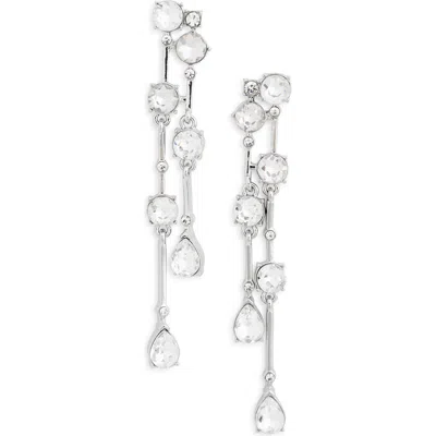 Nordstrom Rack Cz Linear Drop Earrings In Metallic