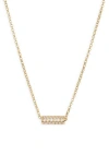 Nordstrom Rack Cz Pavé Pendant Necklace In Gold