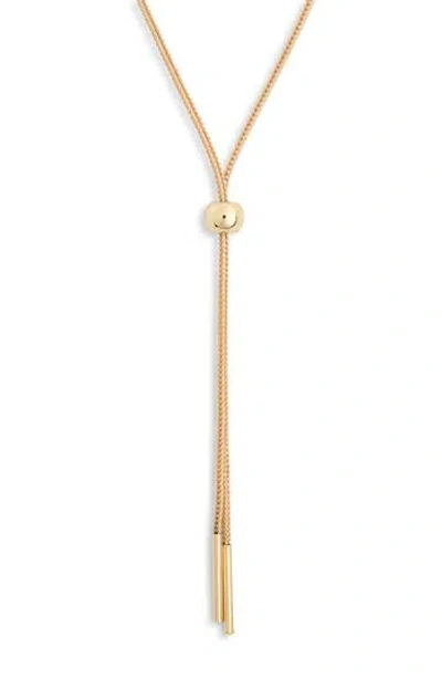 Nordstrom Rack Dainty Bolo Chain Necklace In Gold