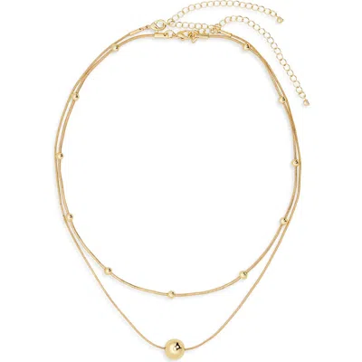 Nordstrom Rack Demi-fine 2-pack Chain Necklaces In Gold