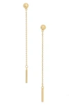 Nordstrom Rack Demi Fine Bar Linear Drop Earrings In Gold