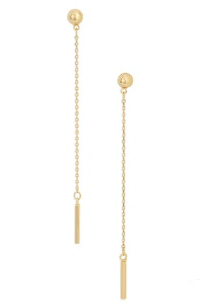 Nordstrom Rack Demi Fine Bar Linear Drop Earrings In Gold