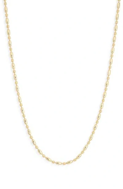 Nordstrom Rack Demi Fine Beaded Ball Necklace In Gold
