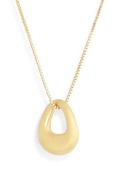 Nordstrom Rack Demi Fine Circle Pendant Necklace In Gold
