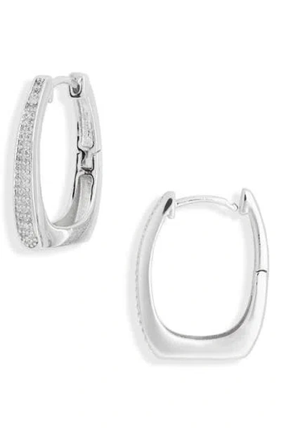 Nordstrom Rack Demi Fine Cubic Zirconia Hoop Earrings In Blue