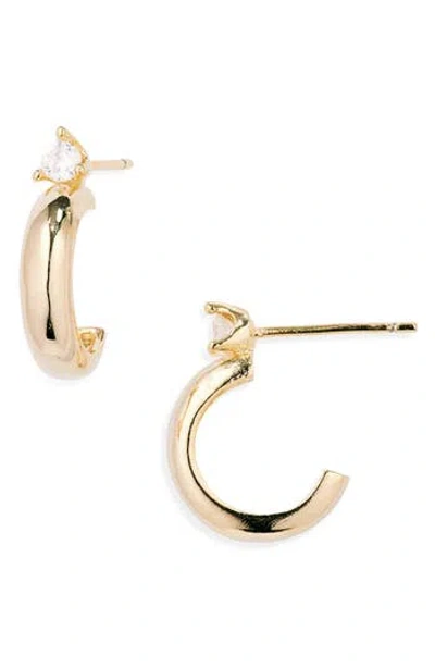 Nordstrom Rack Demi Fine Cubic Zirconia Hoop Earrings In Gold