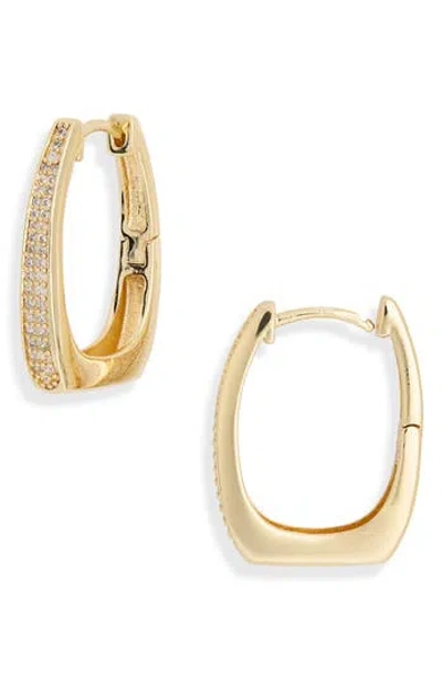 Nordstrom Rack Demi Fine Cubic Zirconia Hoop Earrings In Gold