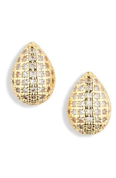 Nordstrom Rack Demi Fine Cubic Zirconia Stud Earrings In Gold