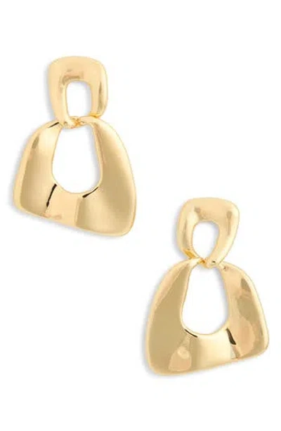 Nordstrom Rack Demi Fine Geo Door Knocker Earrings In Gold