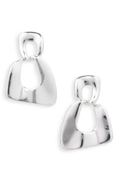 Nordstrom Rack Demi Fine Geo Door Knocker Earrings In Metallic