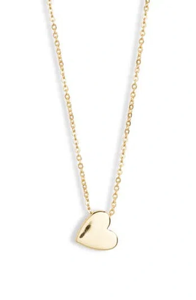 Nordstrom Rack Demi Fine Heart Pendant Necklace In Gold