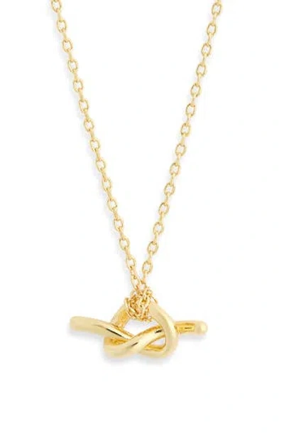 Nordstrom Rack Demi Fine Knot Pendant Necklace In Orange