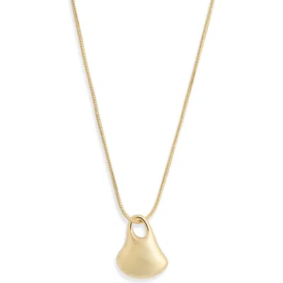 Nordstrom Rack Demi Fine Molten Pendant Necklace In Gold