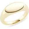 Nordstrom Rack Demi-fine Oval Signet Ring In Gold