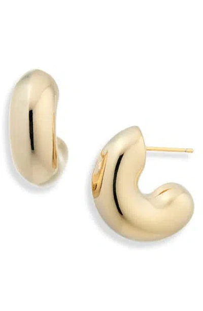 Nordstrom Rack Demi Fine Puffy Huggie Hoop Earrings In Gold