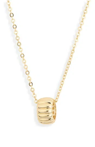 Nordstrom Rack Demi-fine Ridged Circle Pendant Necklace