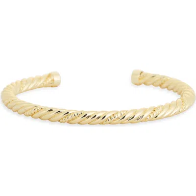 Nordstrom Rack Demi Fine Rope Textured Cuff Bracelet In Burgundy