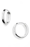 Nordstrom Rack Demi-fine Simple Huggie Hoop Earrings In Silver