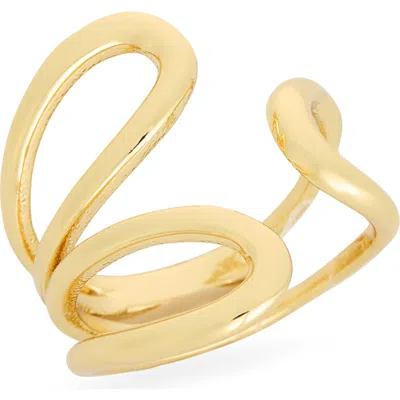 Nordstrom Rack Demi Fine Spiral Wrap Ring In Gold