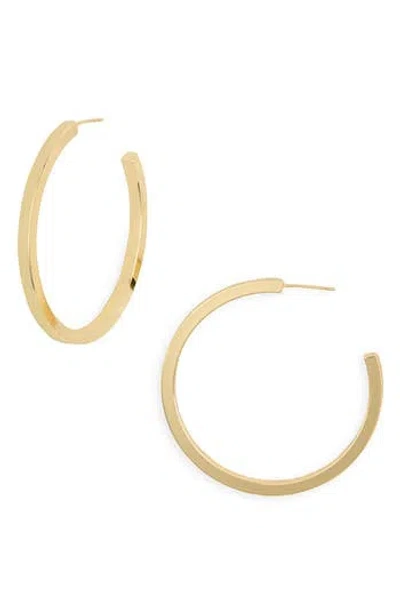 Nordstrom Rack Demi Fine Square Edge Hoop Earrings In Gold