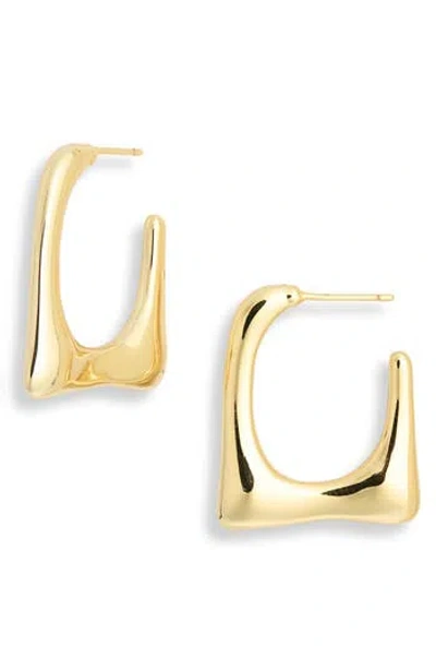 Nordstrom Rack Demi Fine Square Hoop Earrings In Gold