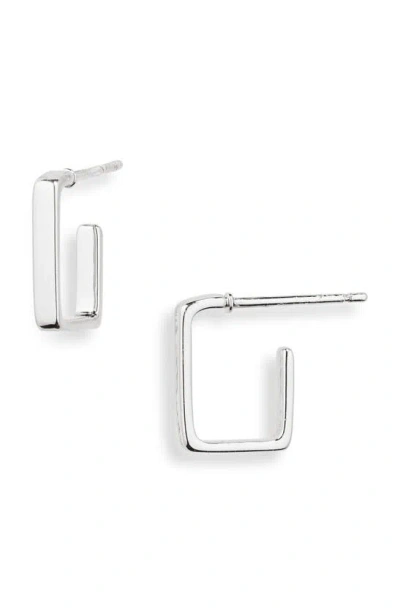 Nordstrom Rack Demi Fine Square Hoop Earrings In Metallic