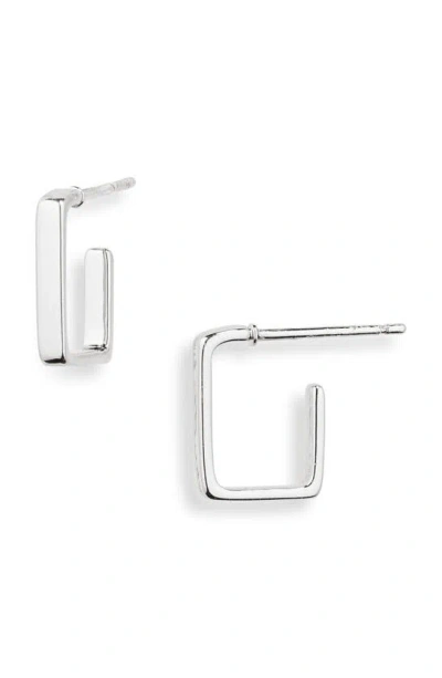 Nordstrom Rack Demi Fine Square Hoop Earrings In Silver